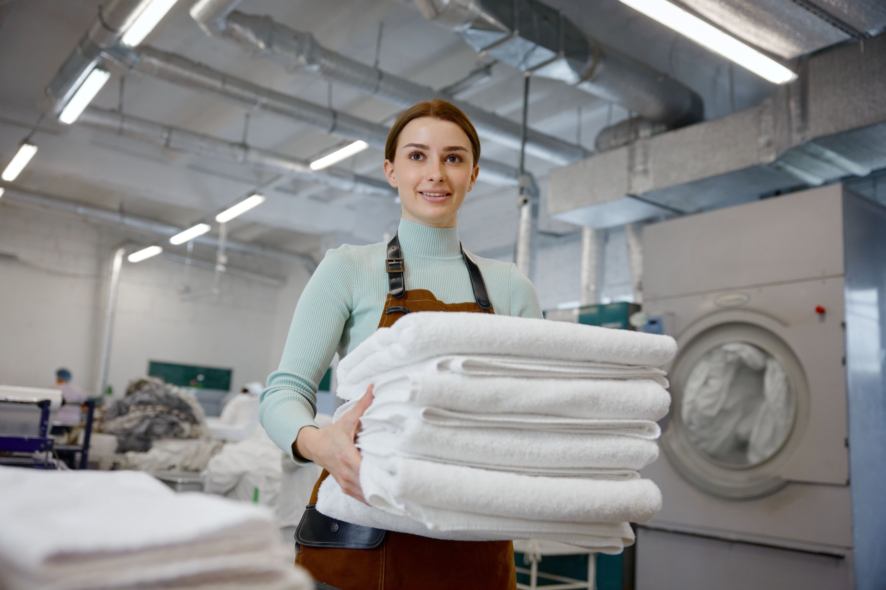 Laundry Worker Shutterstock 2700671439